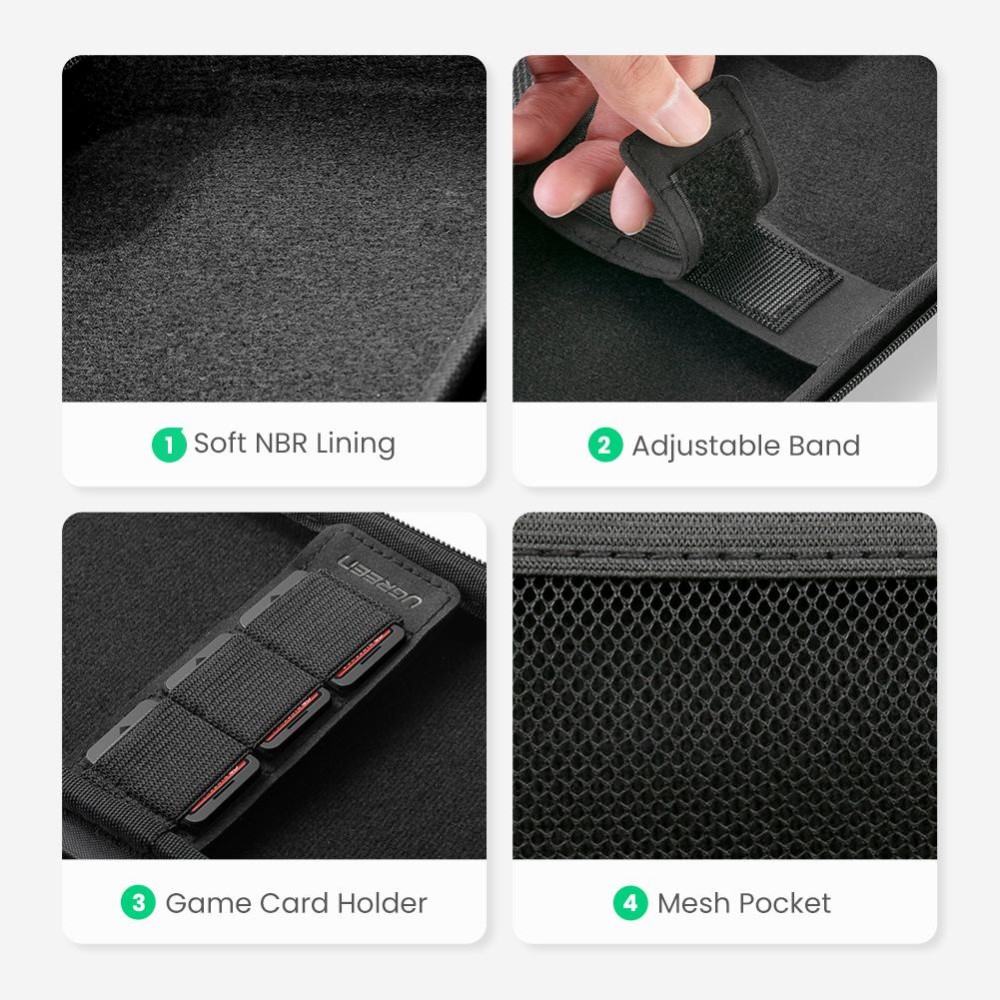 UGREEN UGREEN Nintendo Switch Hård Förvaringsväska Svart
