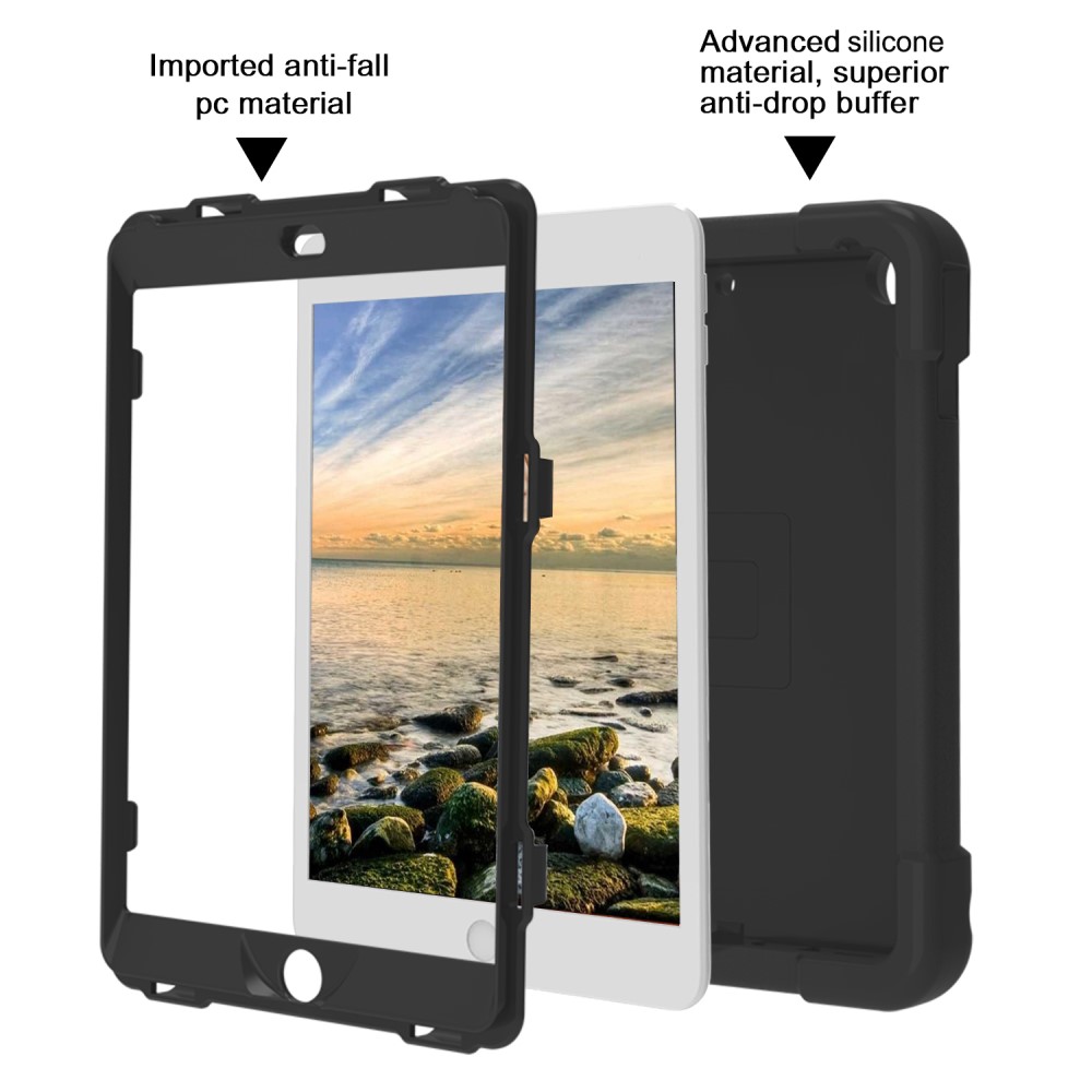  iPad 10.2 2019/2020/2021 Skal 360 Hybrid Kickstand Svart