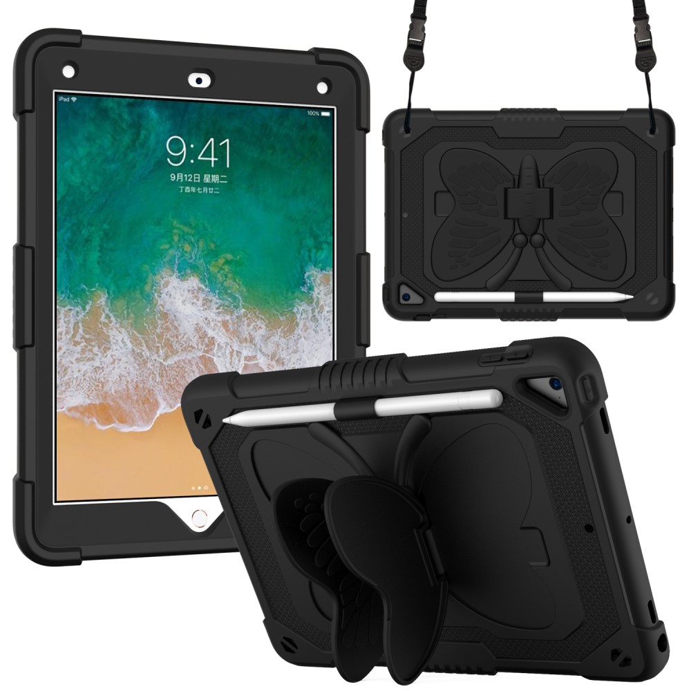  iPad 9.7 2017/2018 / Air / Air 2 Skal Butterfly Shockproof Hybrid