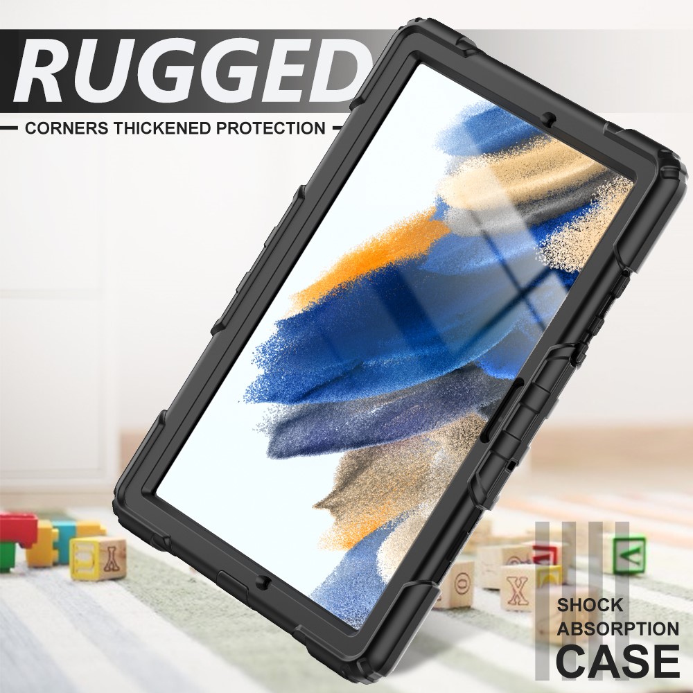  Galaxy Tab A8 10.5 Skal Shockproof Hybrid Kickstand Strap