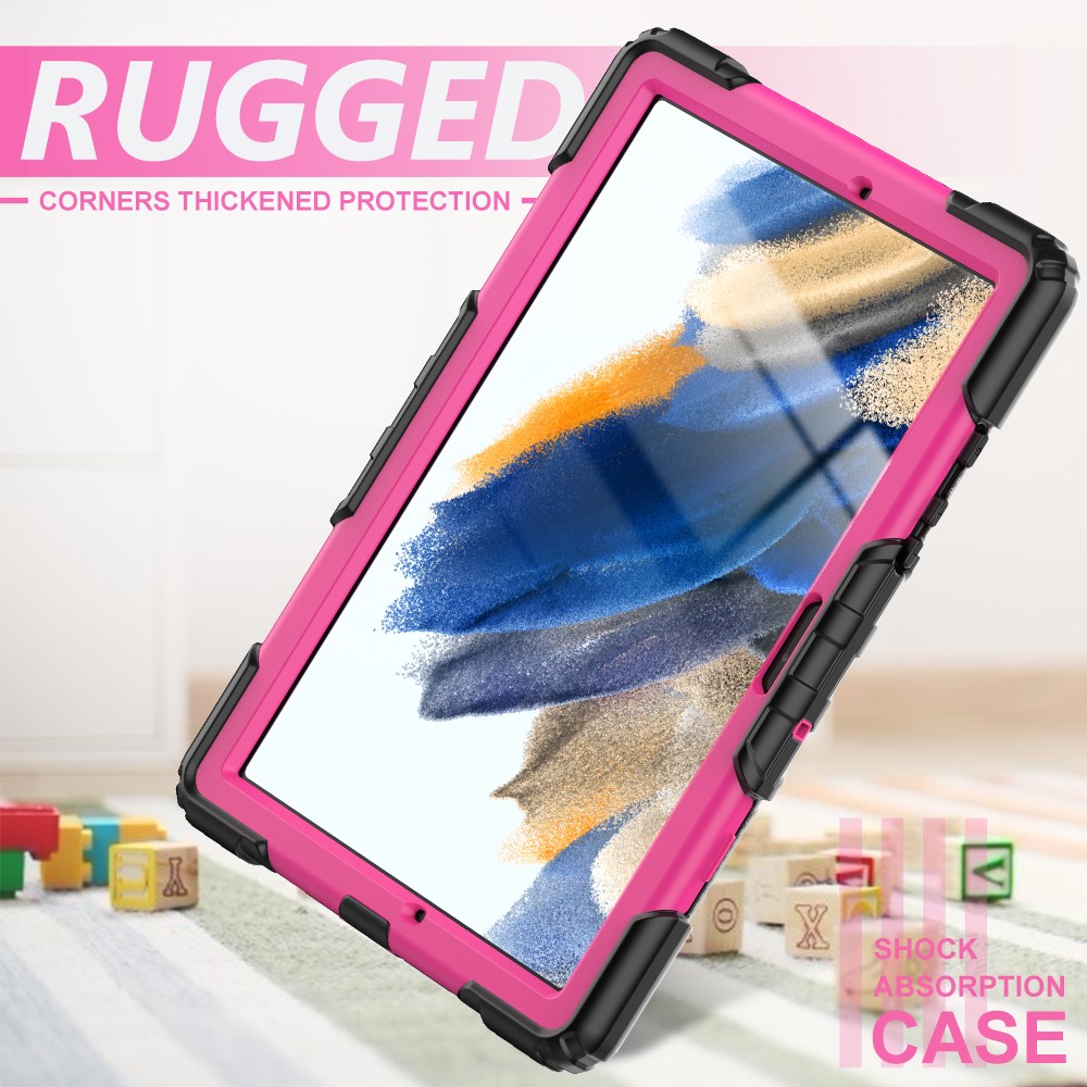  Galaxy Tab A8 10.5 Skal Shockproof Hybrid Kickstand Strap