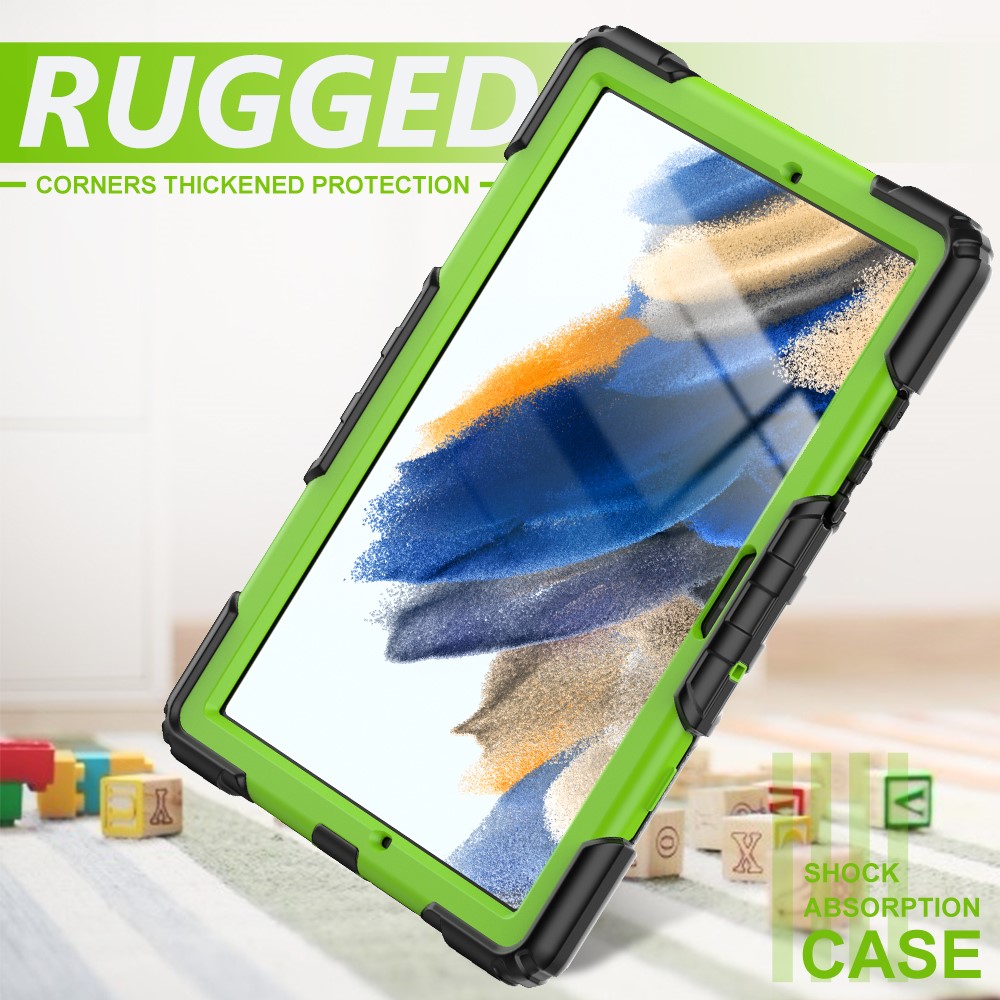  Galaxy Tab A8 10.5 Skal Shockproof Hybrid Kickstand Strap
