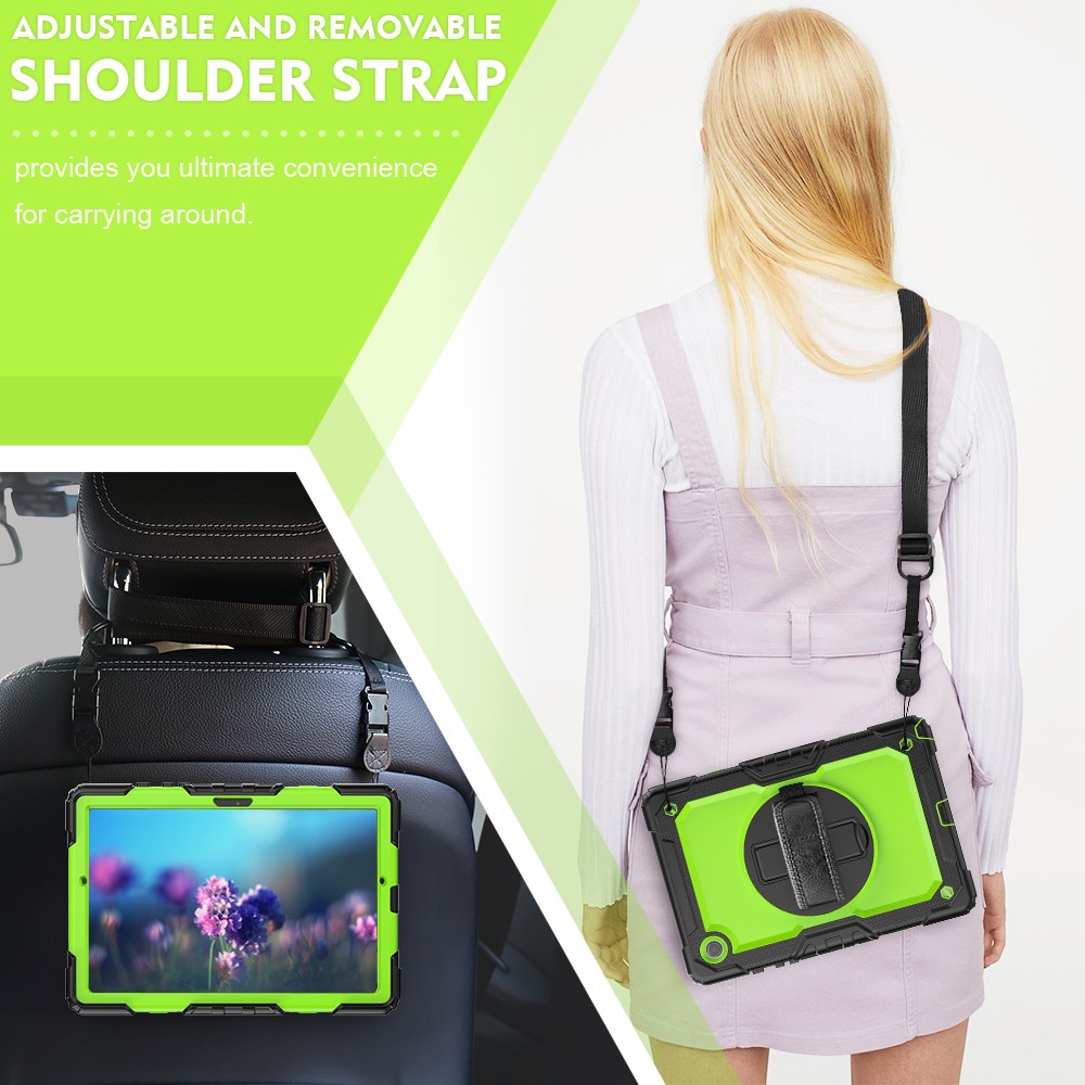  Galaxy Tab A8 10.5 Skal Shockproof Hybrid Kickstand Strap