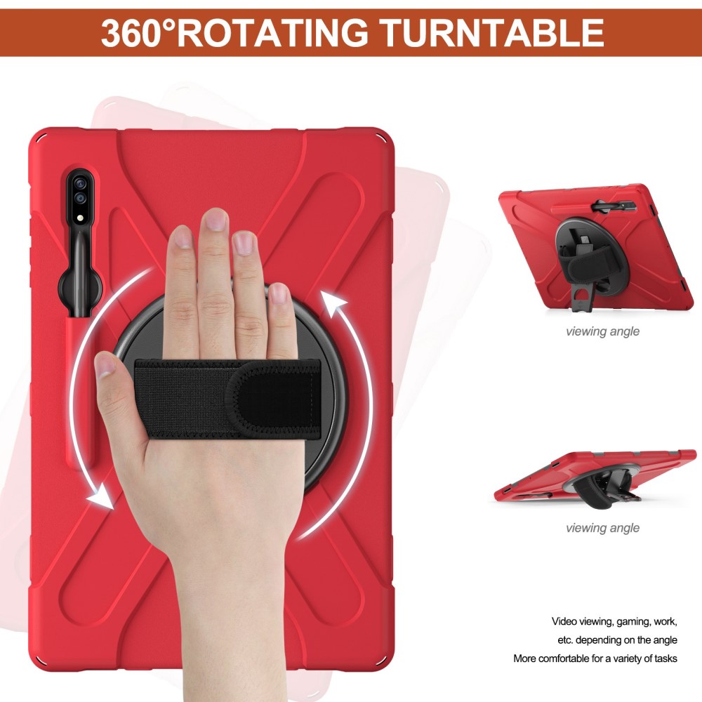  Galaxy Tab S8 Ultra Skal X-Shape Shockproof Kickstand