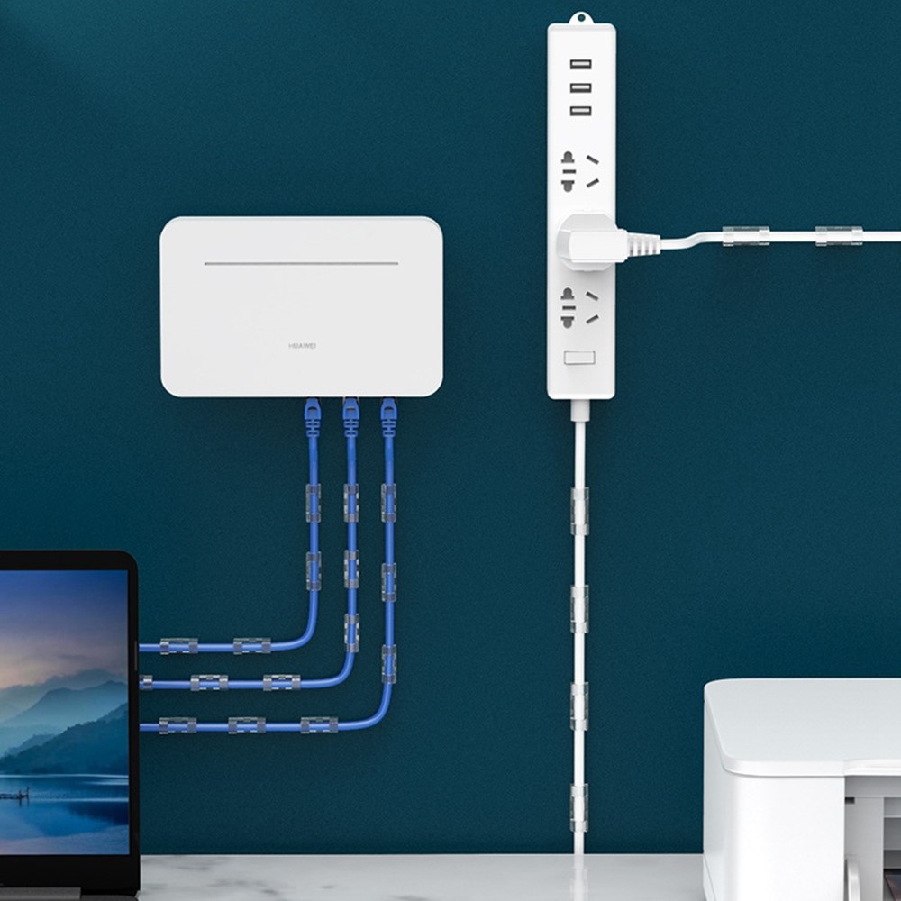  CableCreation 50-PACK Självhäftande Kabelklämmor