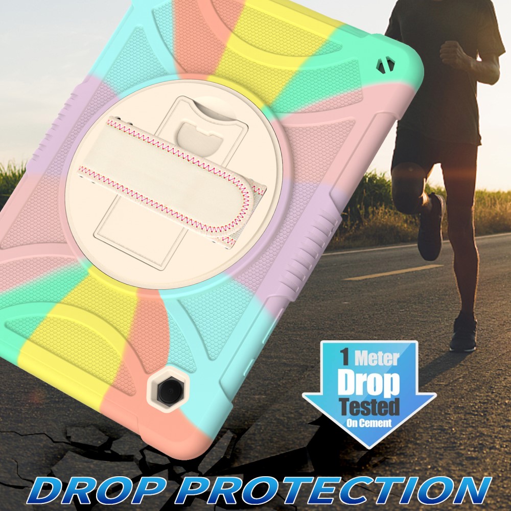  Galaxy Tab A8 Skal Hybrid Shockproof Kickstand Colorful