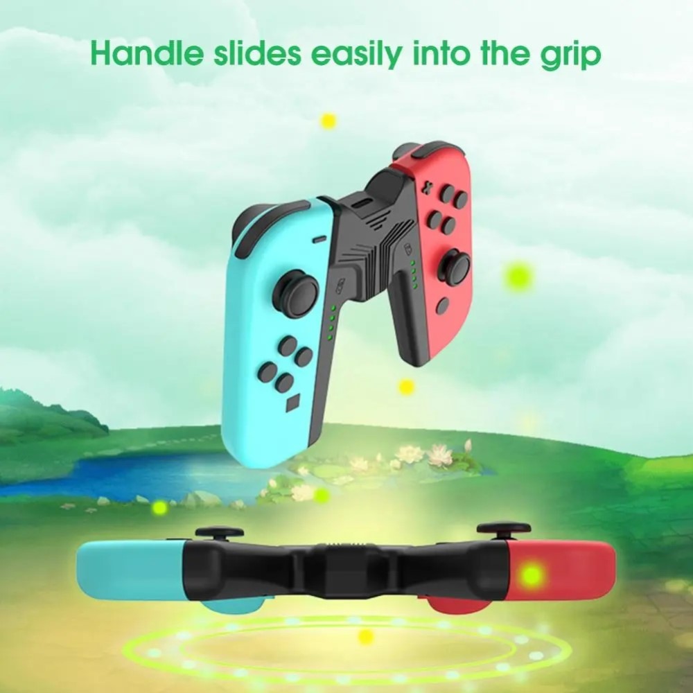 AOLION AOLION Nintendo Switch Joy-Con Charging Grip LED Svart