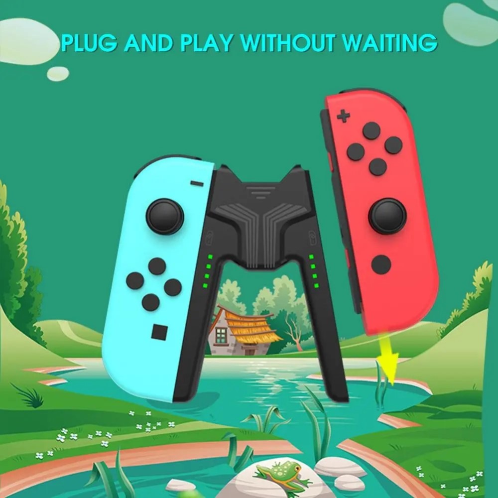 AOLION AOLION Nintendo Switch Joy-Con Charging Grip LED Vit