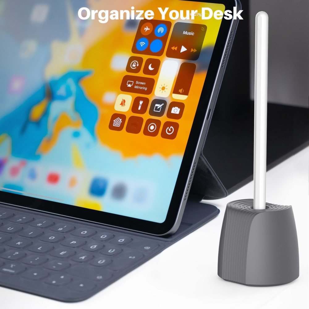 AHASTYLE AHASTYLE Apple Pencil 1/2/Pro Stativ Förvaringshållare Grå