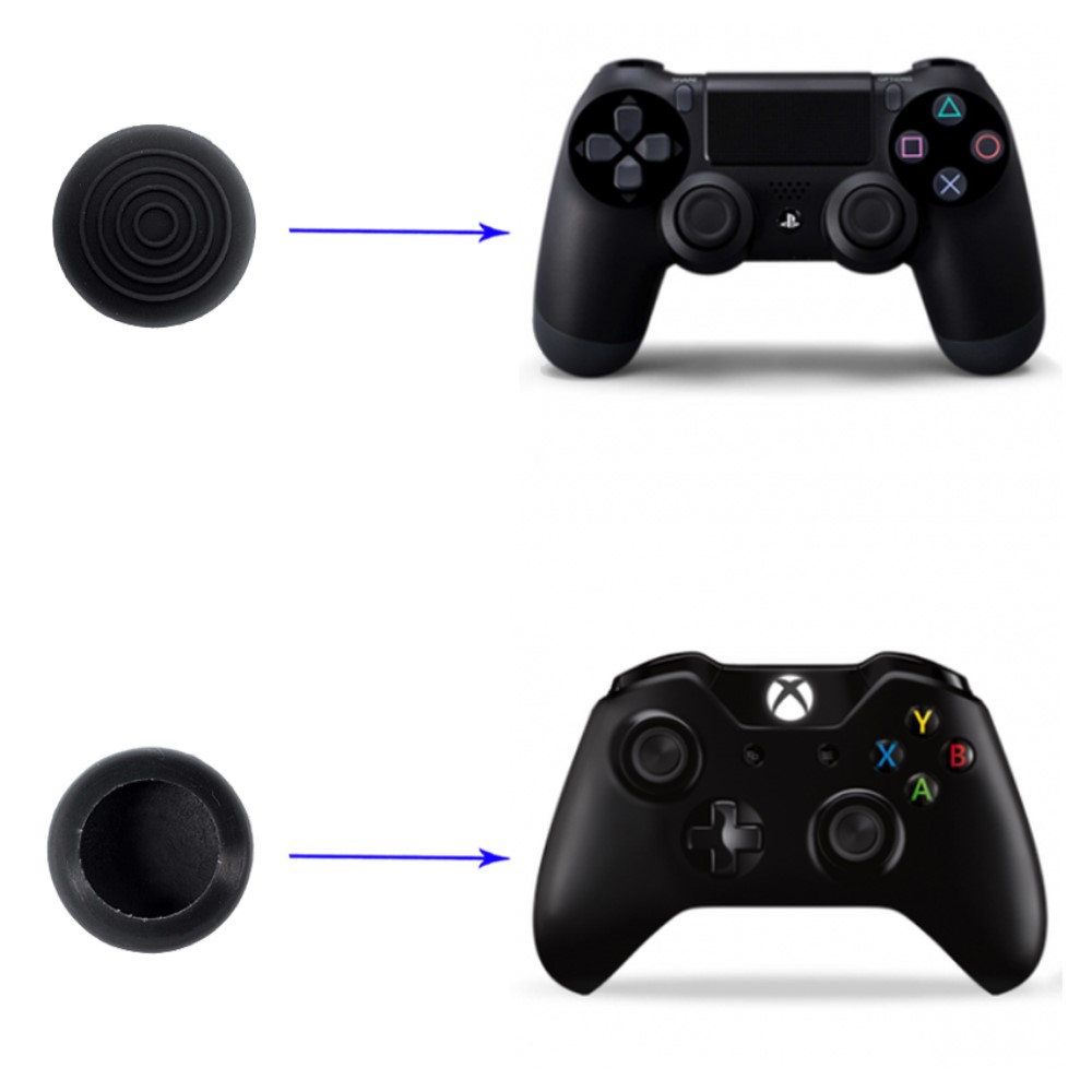  4-PACK Thumb Grip För PS / XBOX Svart