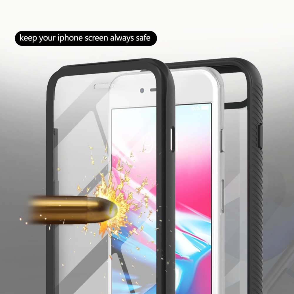  iPhone 7/8/SE Skal 360 Hybrid Defense Svart