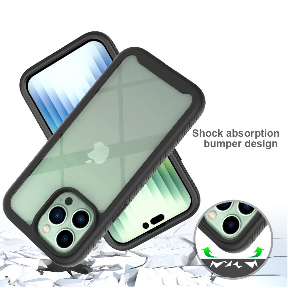  iPhone 14 Pro Skal 360 Hybrid Defense Svart