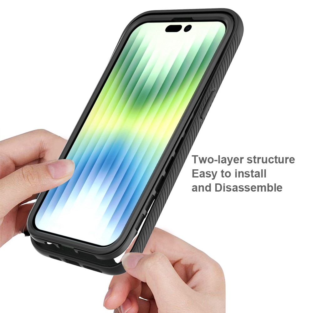  iPhone 14 Pro Max Skal 360 Hybrid Defense Svart