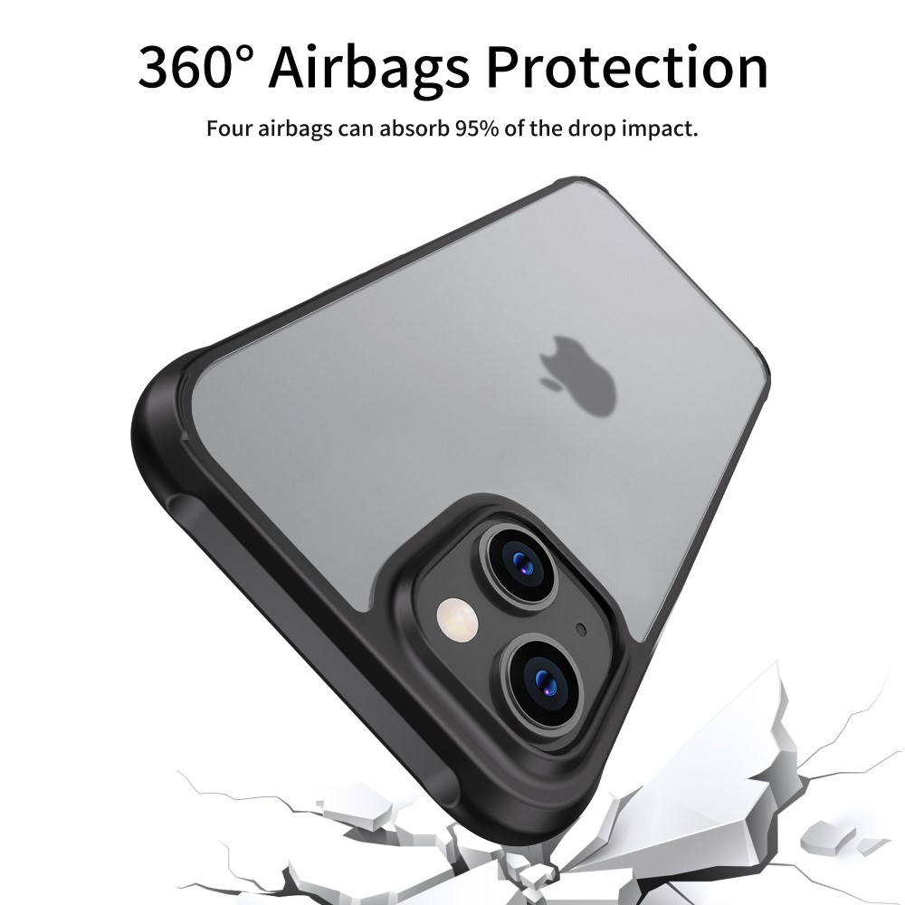 LEEU DESIGN LEEU DESIGN iPhone 14 Plus Skal AirBag Hybrid Matt Svart