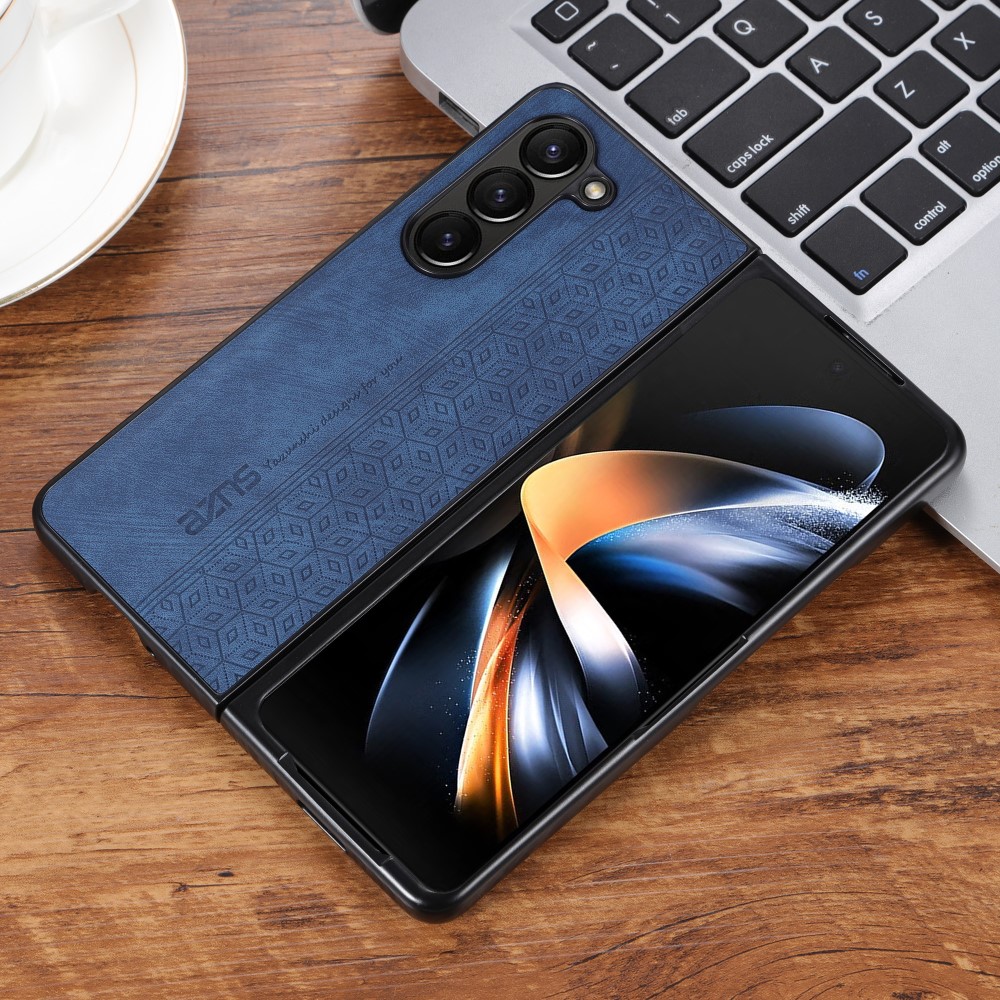 AZNS AZNS Galaxy Z Fold 5 Fodral Med Tryck Blå