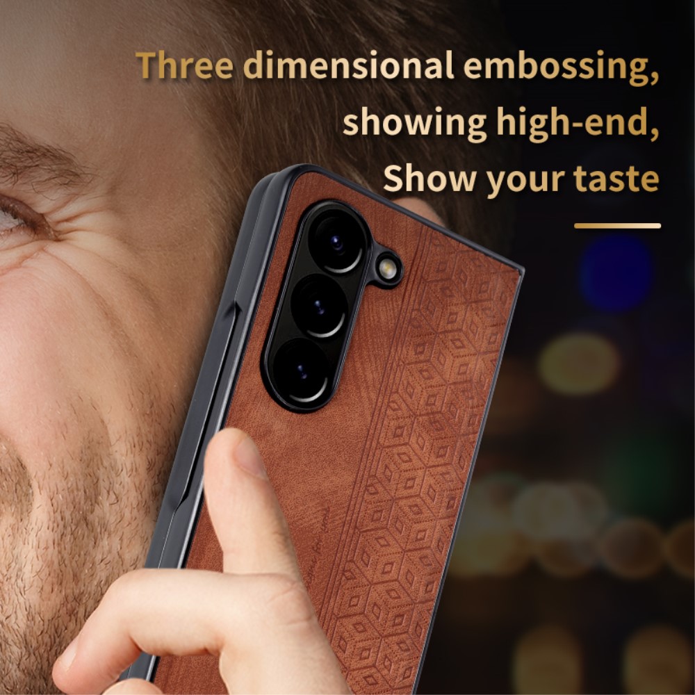 AZNS AZNS Galaxy Z Fold 5 Fodral Med Tryck Blå