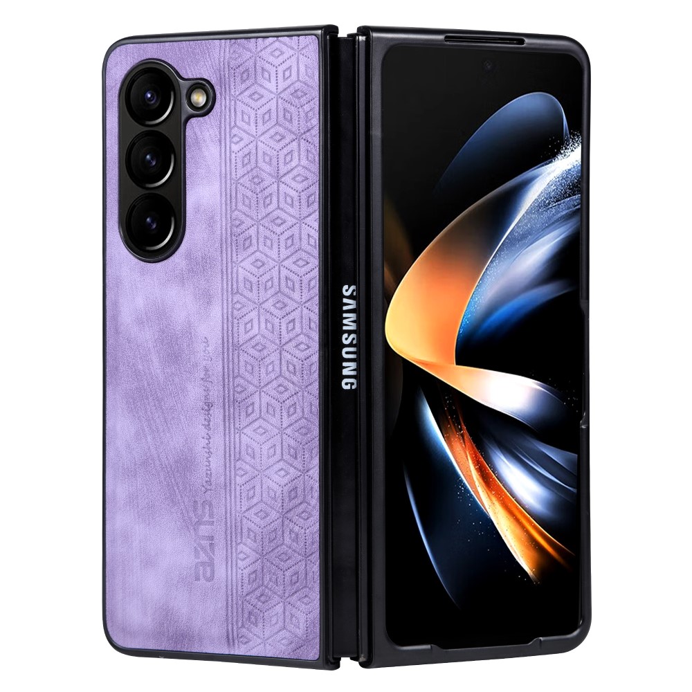 AZNS AZNS Galaxy Z Fold 5 Fodral Med Tryck Lila
