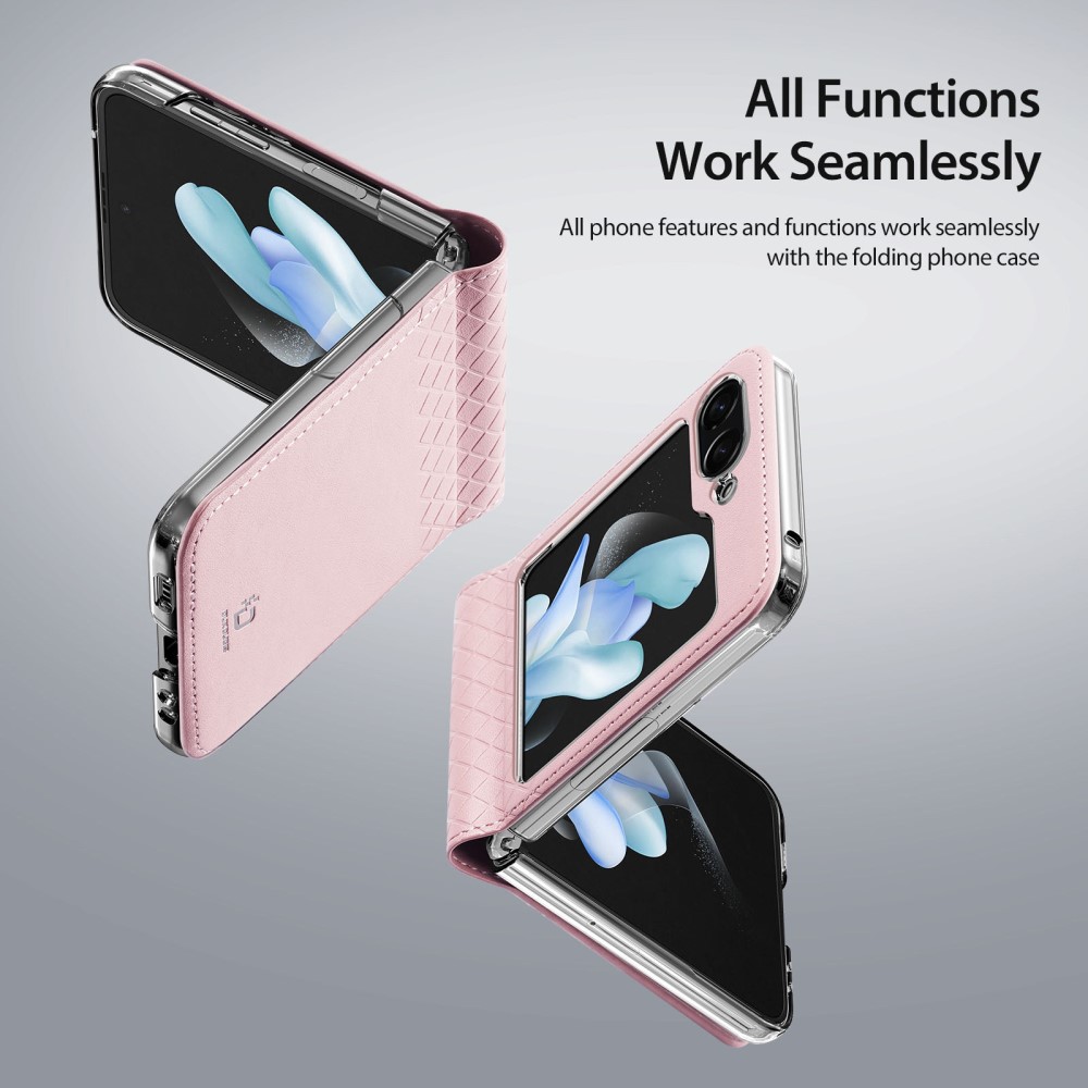 DUX DUCIS DUX DUCIS Galaxy Z Flip 5 Skal Bril PU-Läder Rosa