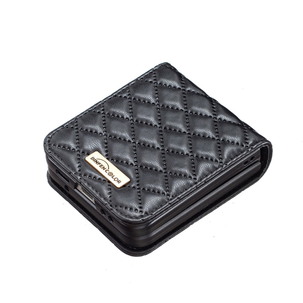 BINFEN BINFEN Galaxy Z Flip 5 Skal Diamond Textur Svart