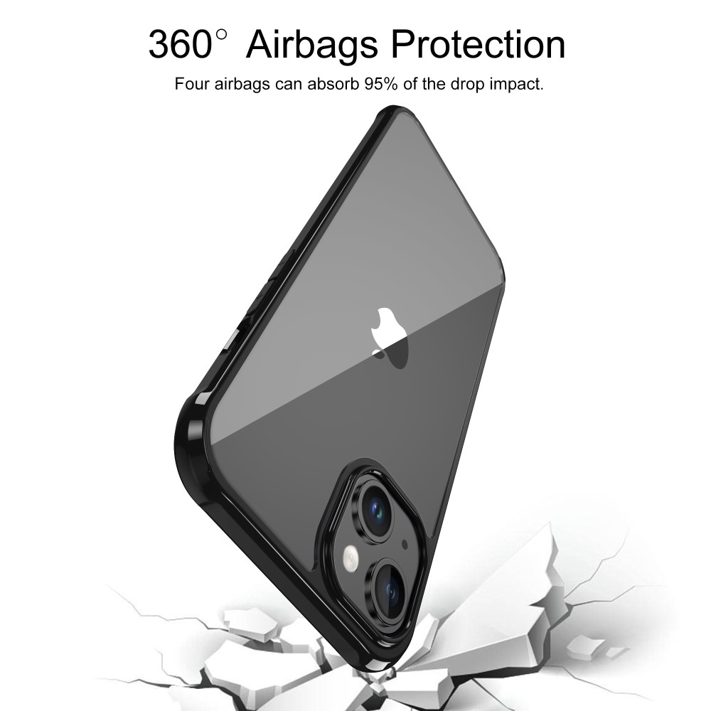 LEEU DESIGN LEEU DESIGN iPhone 15 Plus Skal AirBag Hybrid Matt Svart