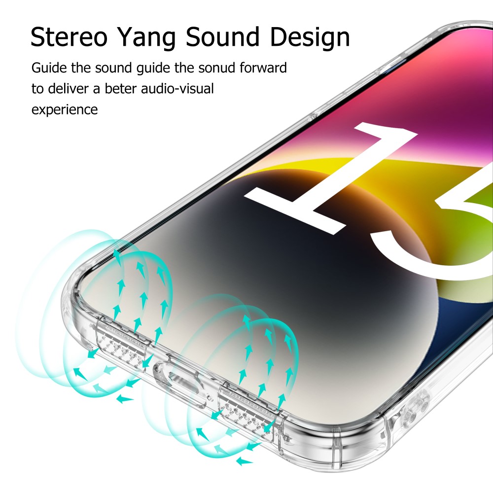 LEEU DESIGN LEEU DESIGN iPhone 15 Plus Skal AirBag Hybrid Transparent