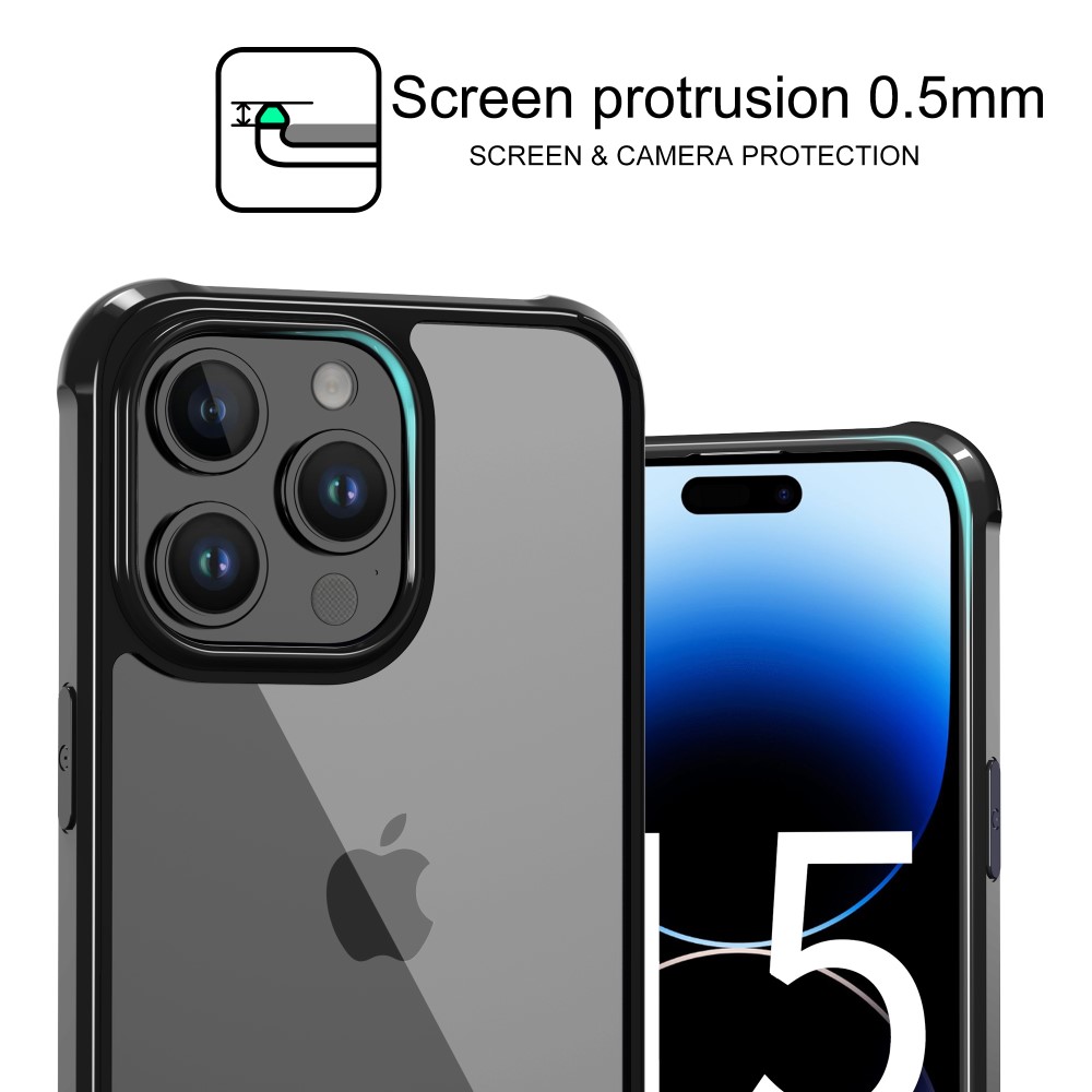 LEEU DESIGN LEEU DESIGN iPhone 15 Pro Max Skal AirBag Hybrid Matt Svart