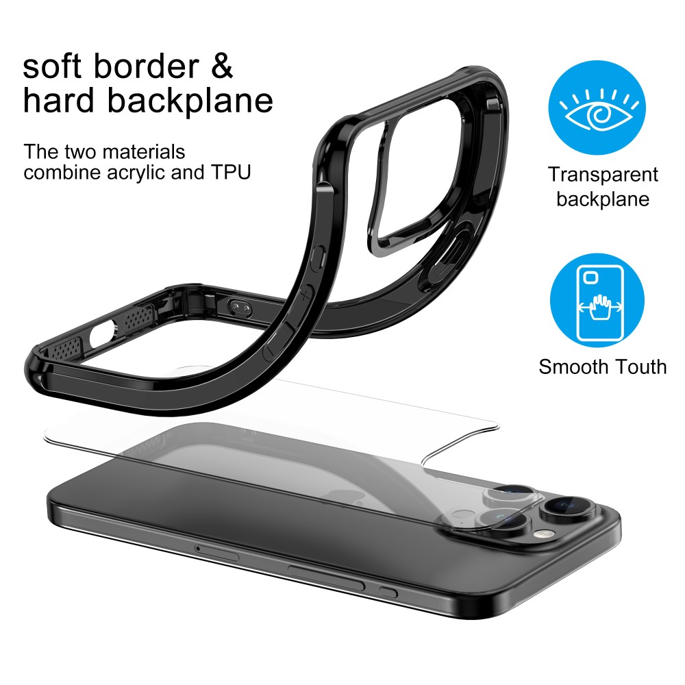 LEEU DESIGN LEEU DESIGN iPhone 15 Pro Skal AirBag Hybrid Matt Svart