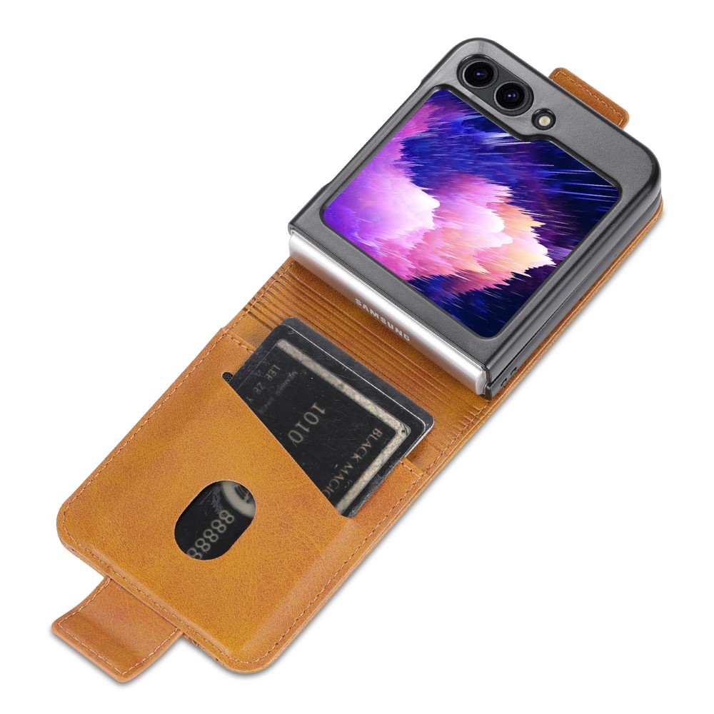 AZNS AZNS Galaxy Z Flip 5 Fodral Läder Brun