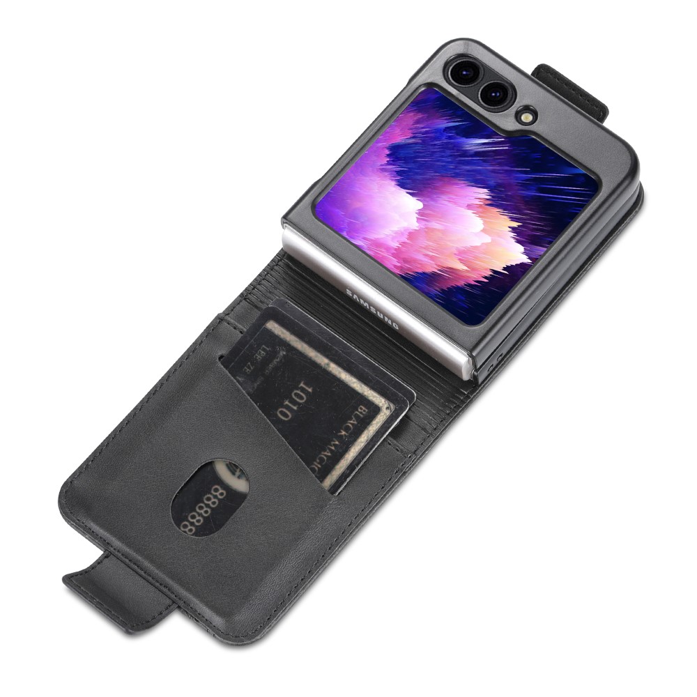 AZNS AZNS Galaxy Z Flip 5 Fodral Läder Svart