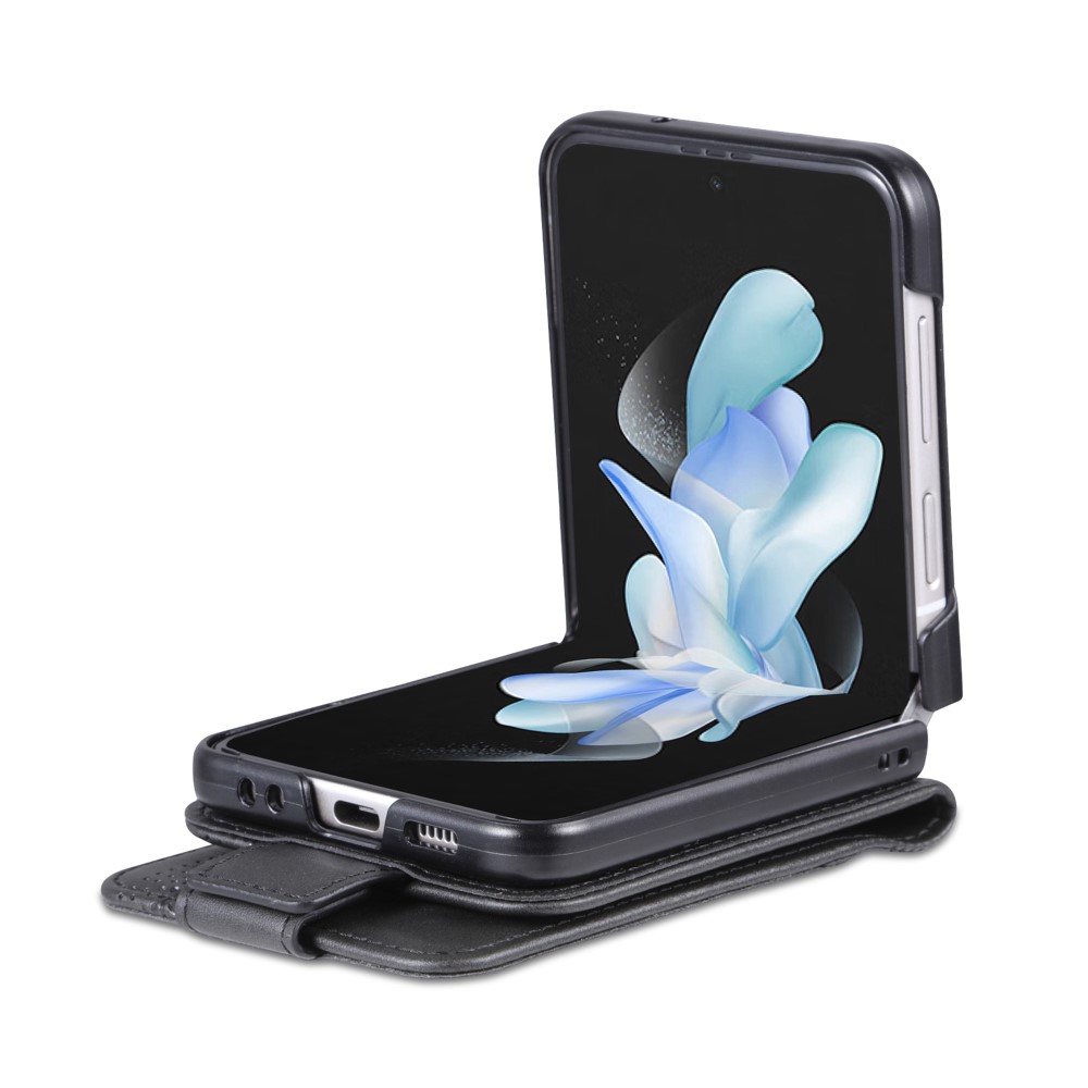 AZNS AZNS Galaxy Z Flip 5 Fodral Läder Svart
