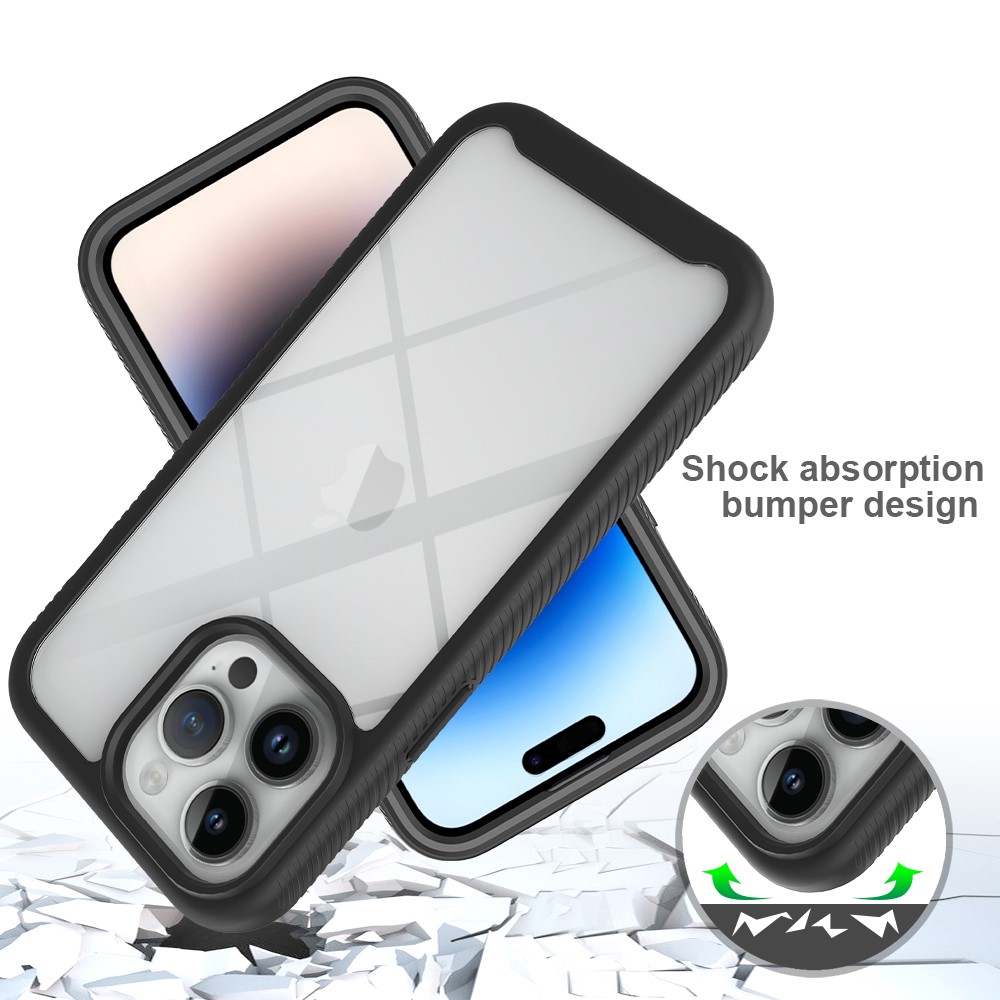  iPhone 15 Pro Skal 360 Hybrid Defense Svart