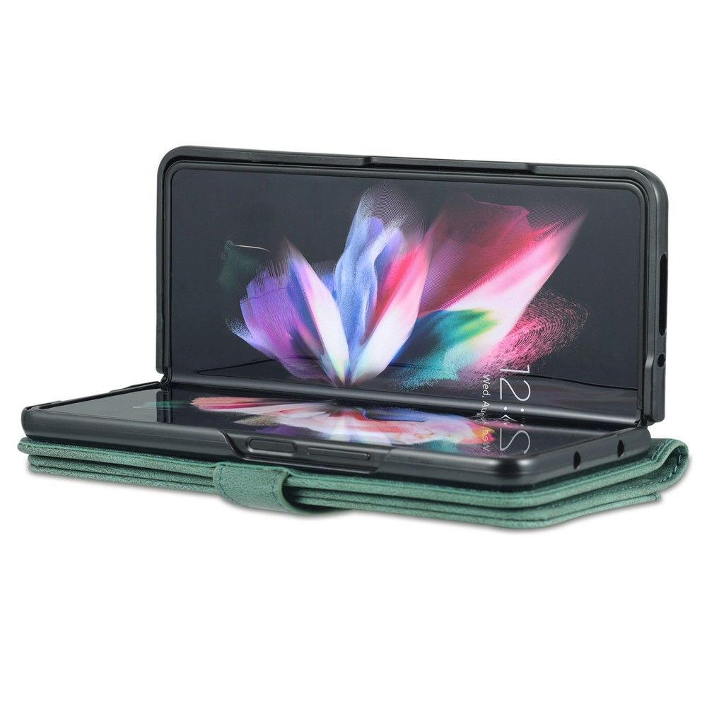 AZNS AZNS Galaxy Z Fold 5 Fodral Läder Grön