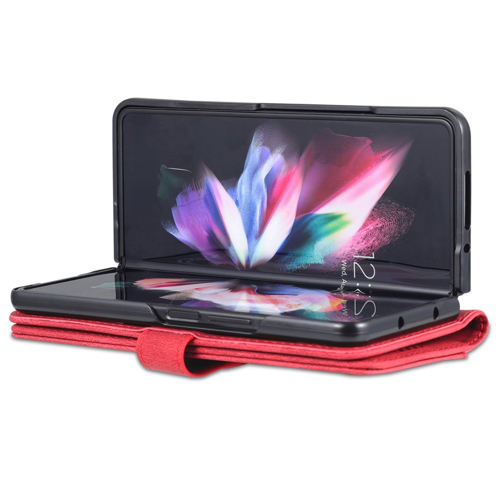 AZNS AZNS Galaxy Z Fold 5 Fodral Läder Röd