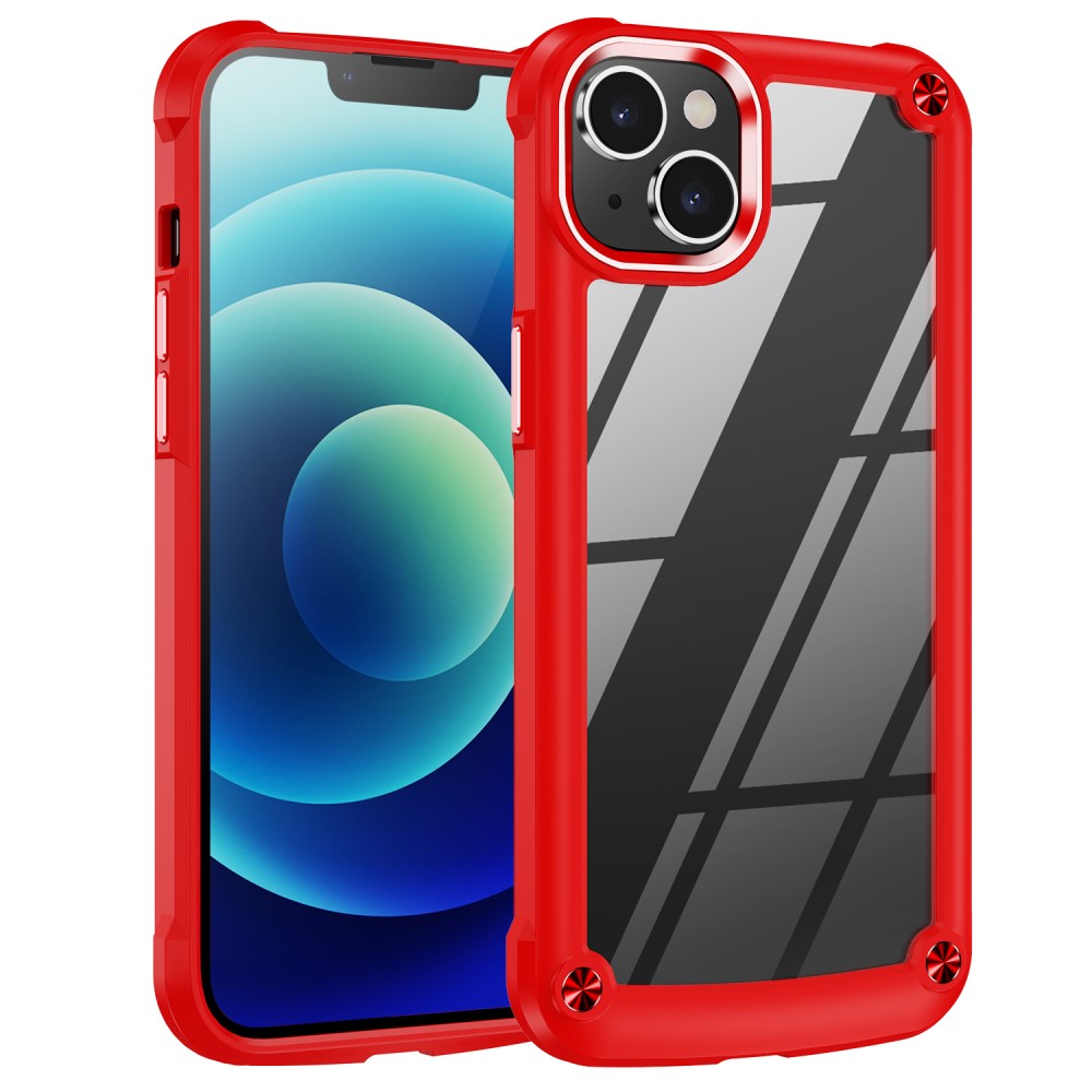  iPhone 15 Plus Skal Shockproof Hybrid Armor Röd