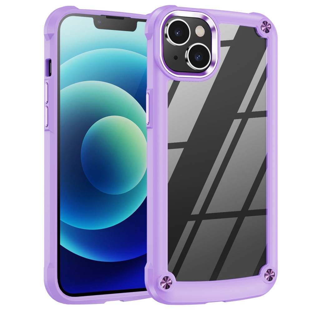  iPhone 15 Plus Skal Shockproof Hybrid Armor Lila