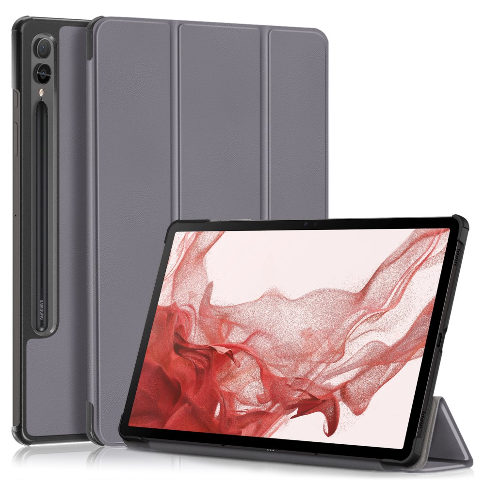  Samsung Galaxy Tab S9 Fodral Tri-Fold Grå