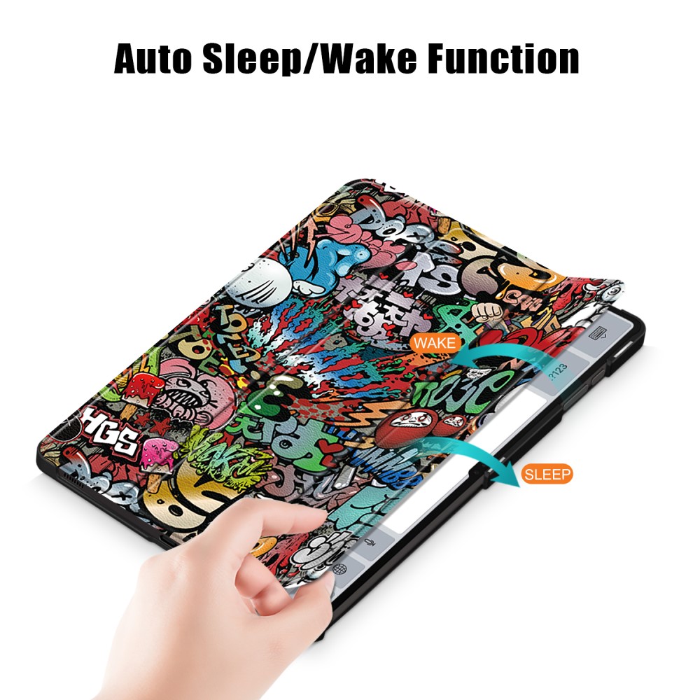  Samsung Galaxy Tab S9 Ultra Fodral Tri-Fold Grafitti