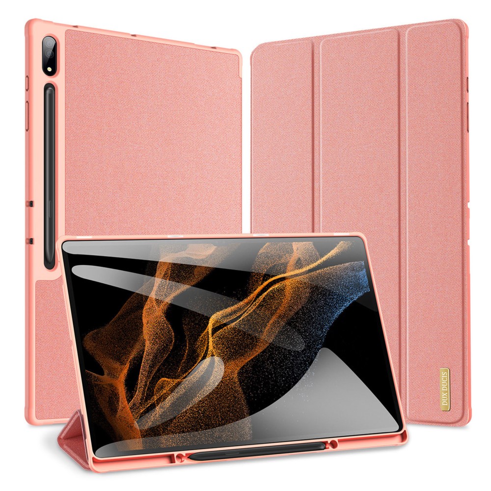 DUX DUCIS DUX DUCIS Galaxy Tab S9 Ultra DOMO Fodral Tri-Fold Rosa