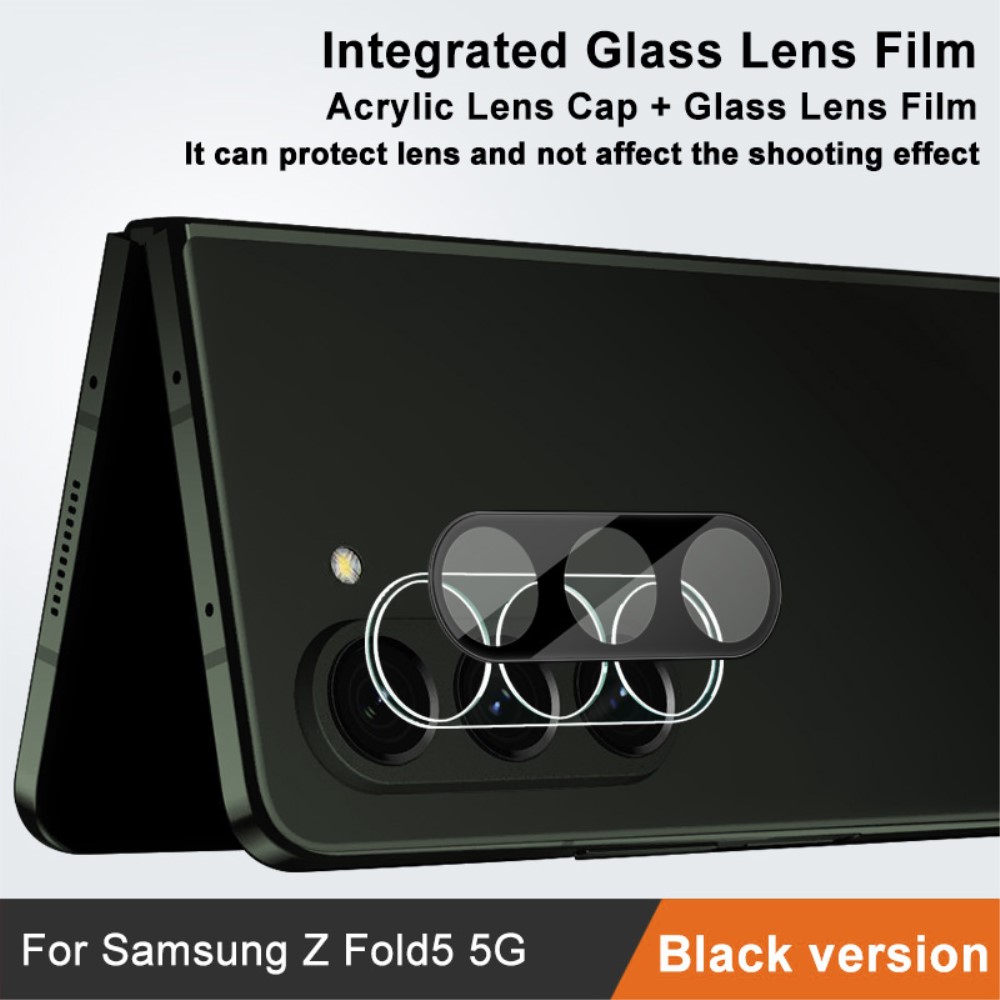 IMAK IMAK Galaxy Z Fold 5 Linsskydd Härdat Glas Svart