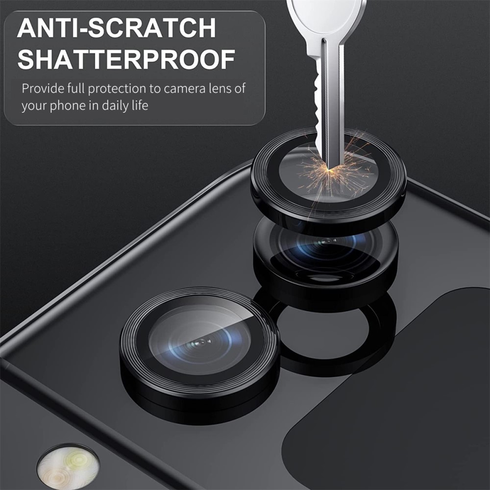 ENKAY ENKAY Galaxy Z Flip 5 Linsskydd Aluminium Härdat Glas Guld