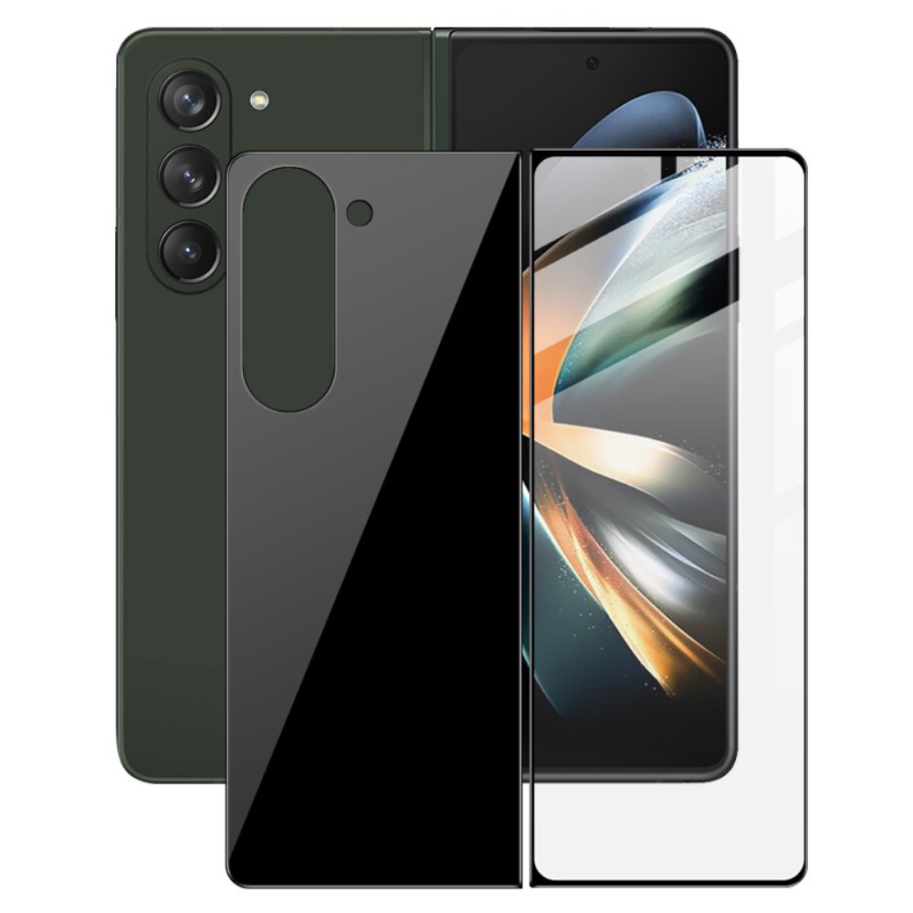 IMAK IMAK Galaxy Z Fold 5 Skärmskydd Front/Bak Härdat Glas Svart