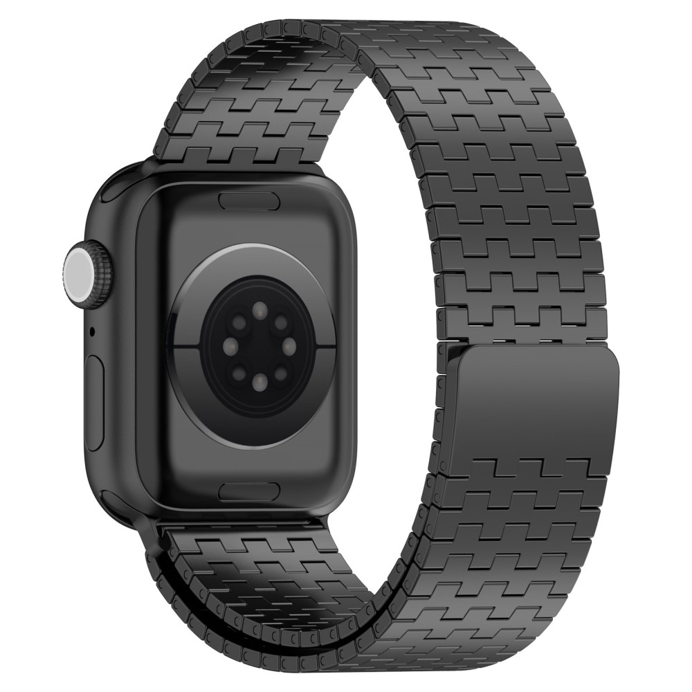  Apple Watch 42/44/45/46/49 mm Armband Magnetisk Loop Svart
