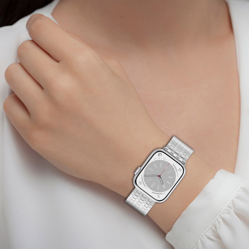 Apple Watch 42/44/45/46/49 mm Armband Magnetisk Loop Svart
