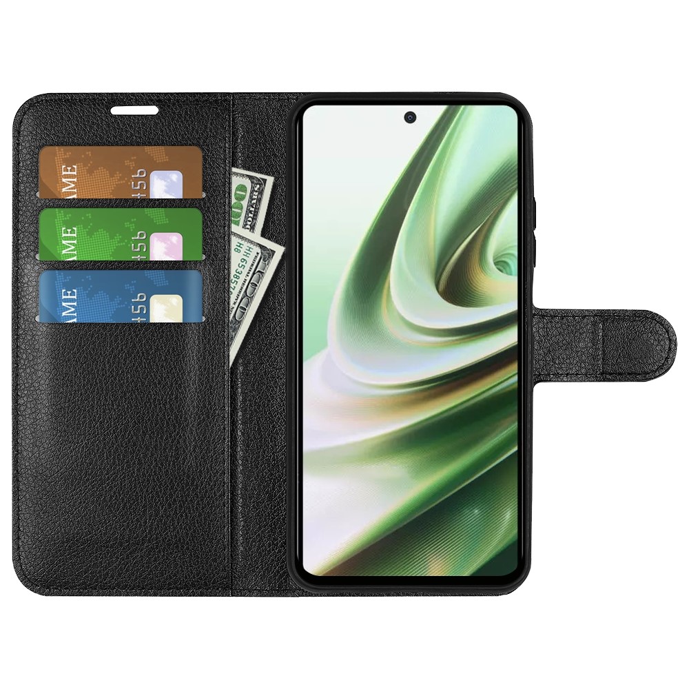  OnePlus Nord CE 3 Lite 5G Fodral Litchi Läder Svart