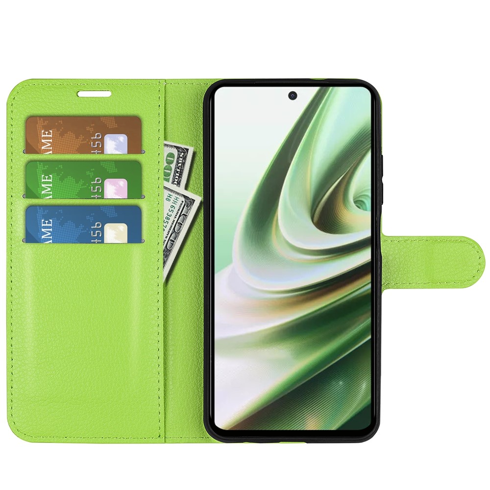  OnePlus Nord CE 3 Lite 5G Fodral Litchi Läder Grön