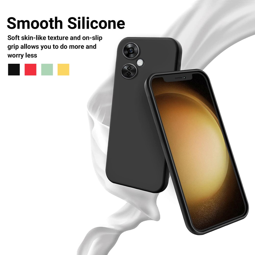  OnePlus Nord CE 3 Lite 5G Skal Liquid Silikon Svart