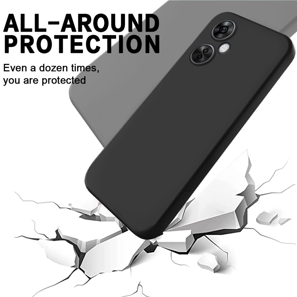  OnePlus Nord CE 3 Lite 5G Skal Liquid Silikon Svart