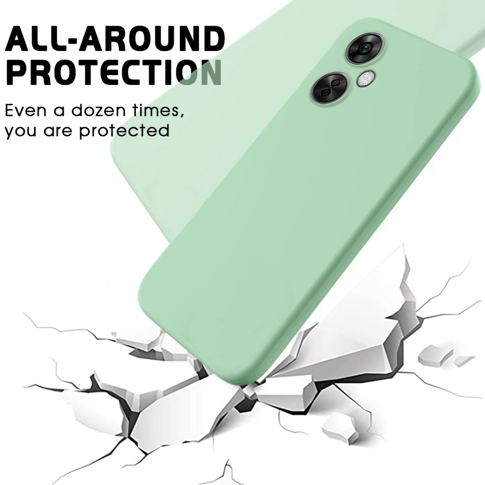  OnePlus Nord CE 3 Lite 5G Skal Liquid Silikon Grön
