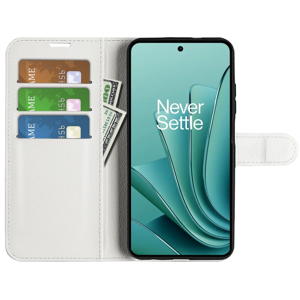  OnePlus Nord 3 5G Fodral Litchi Textur Vit
