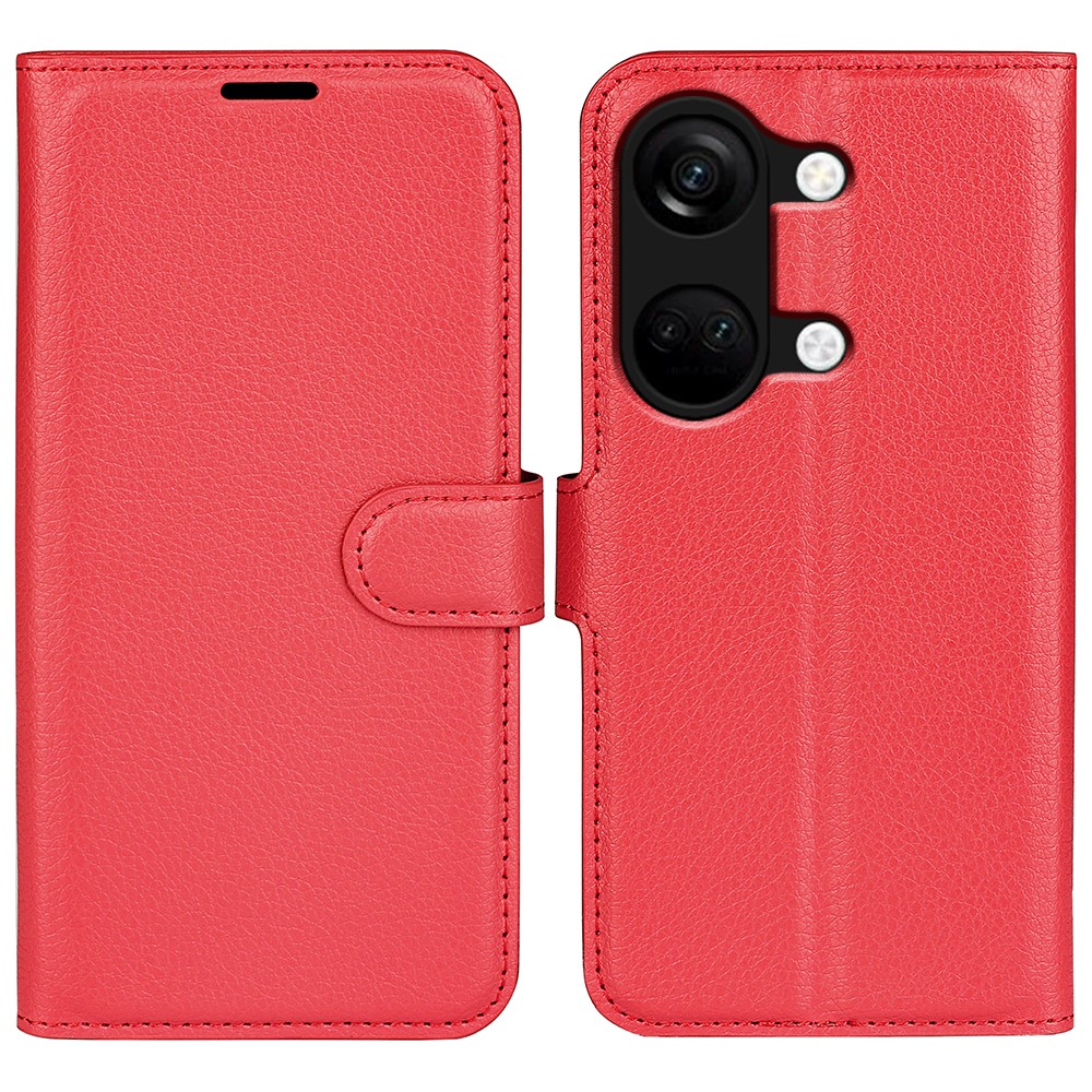  OnePlus Nord 3 5G Fodral Litchi Textur Röd